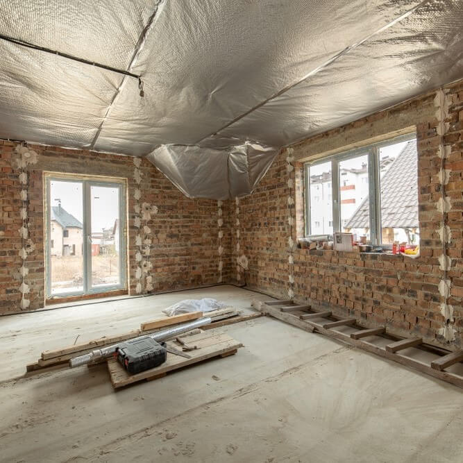 House renovation in progress